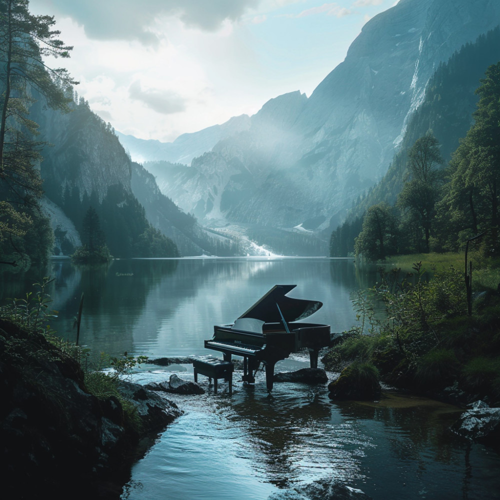Armonía Del Amanecer En El Piano Del Horizonte