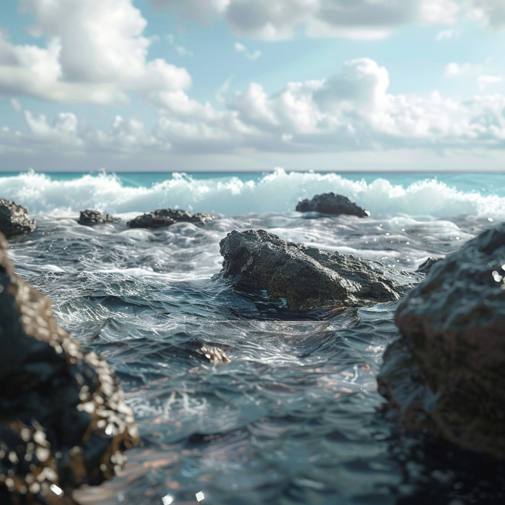 Lull in the Ocean's Soft Whisper