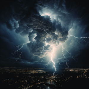 Spa Isochronic Tones Lab的專輯Thunder Spa Relaxation: Soothing Storm Melodies