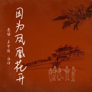 收听老狼的因为凤凰花开歌词歌曲