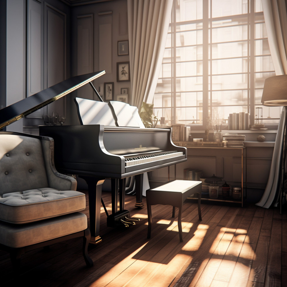Piano's Serene Pet Echoes