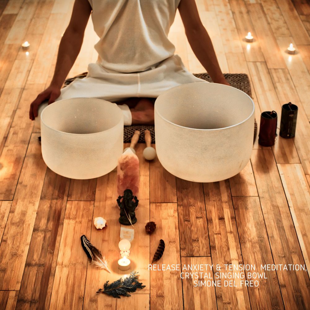 Release Anxiety & Tension  Meditation, Crystal Singing Bowl