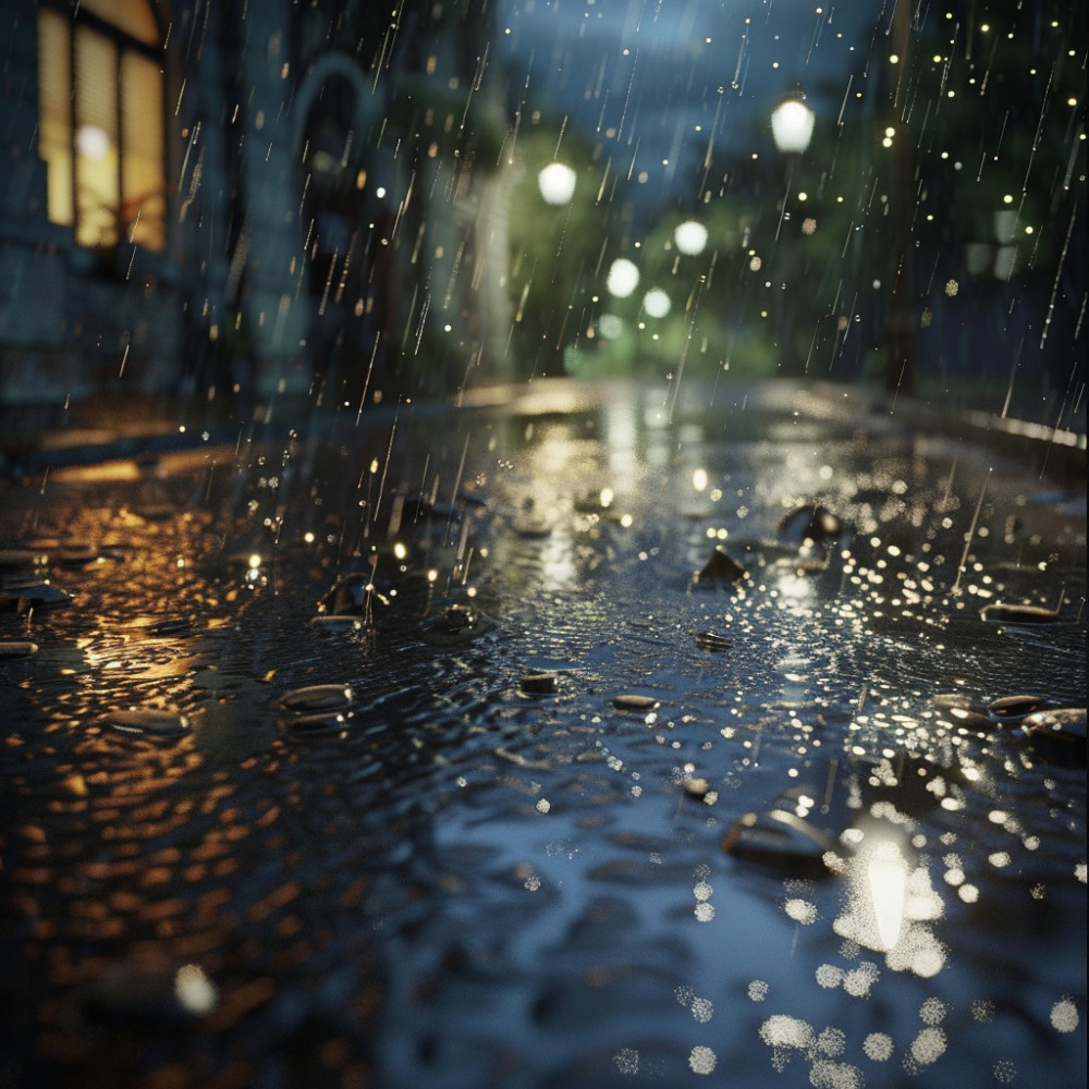 Harmonious Rainfall in Binaural Tones