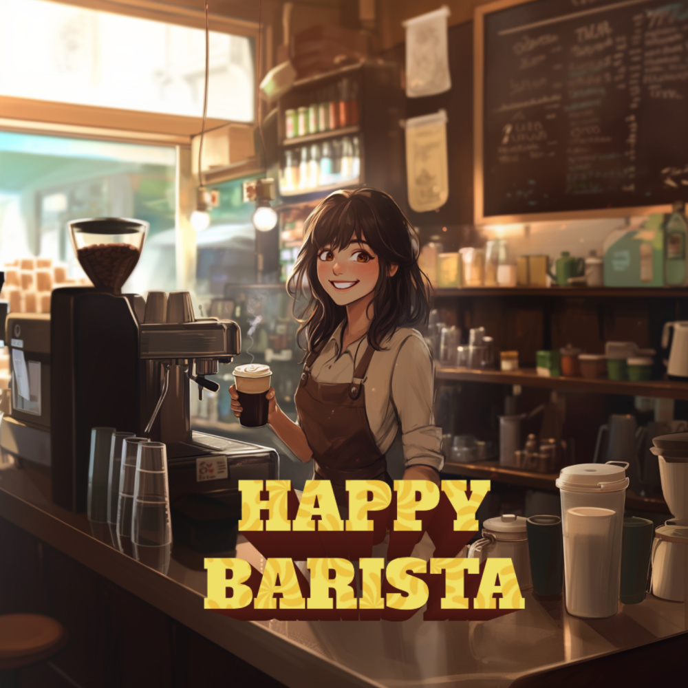 happy barista