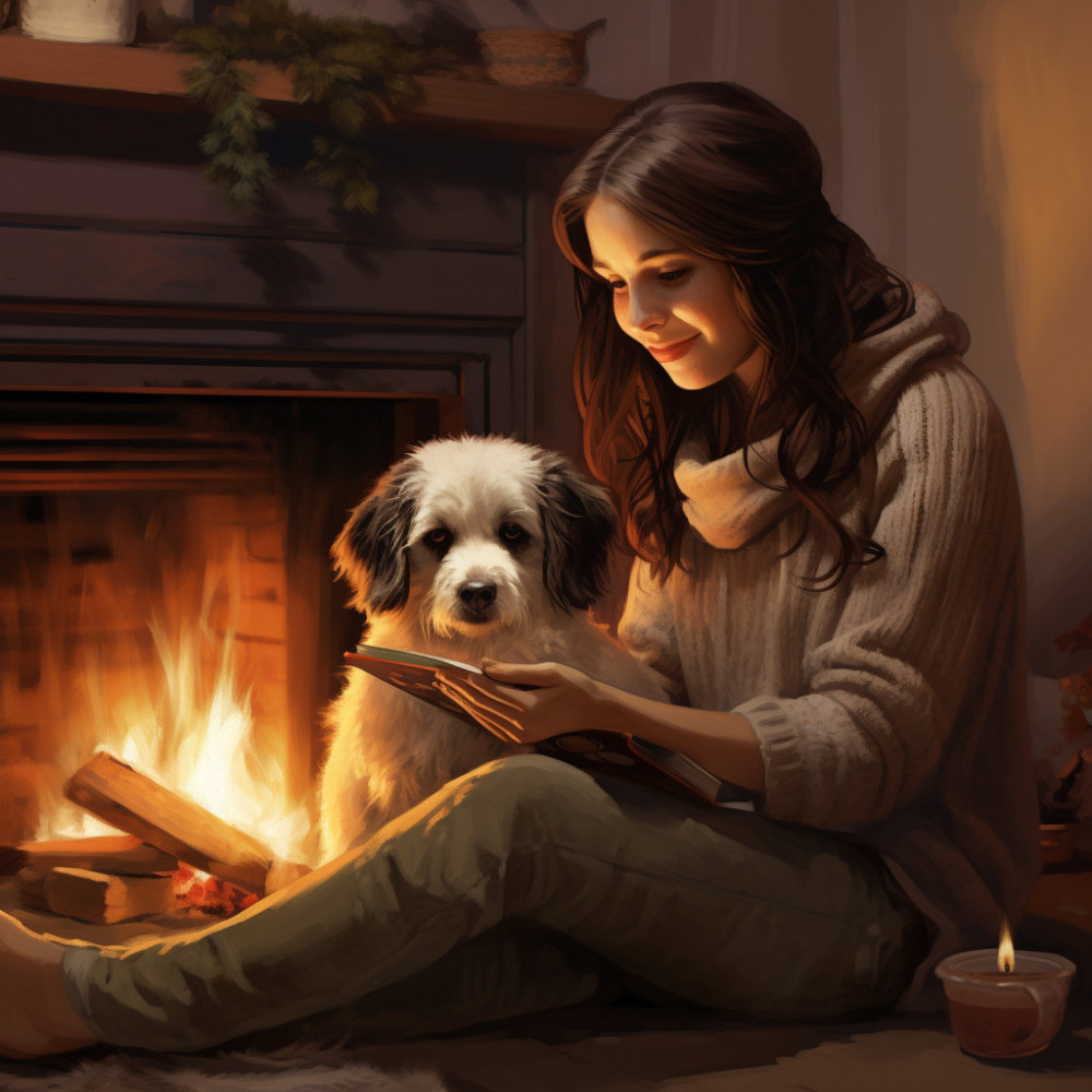 Fiery Serenity Pets' Quietude