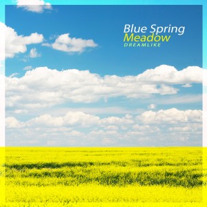 Blue spring meadow
