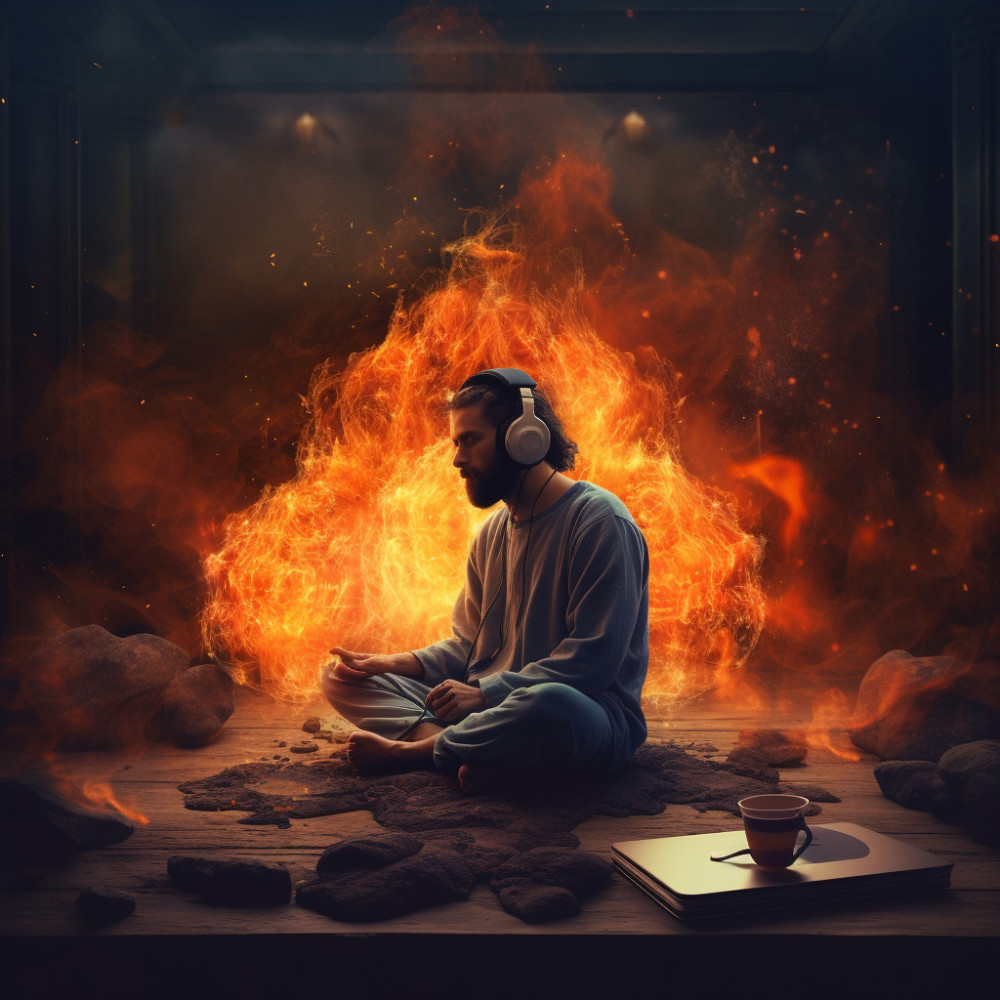 Binaural Campfire Meditation Rhythms