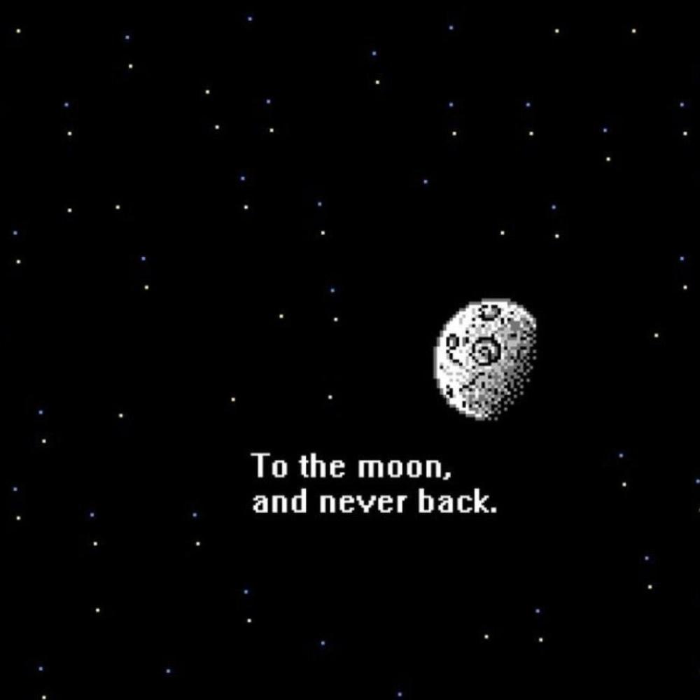 To the moon and never back. (Explicit)