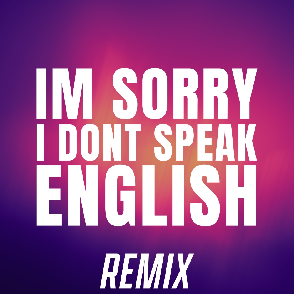 I'm Sorry I Don't Speak English (Remix)