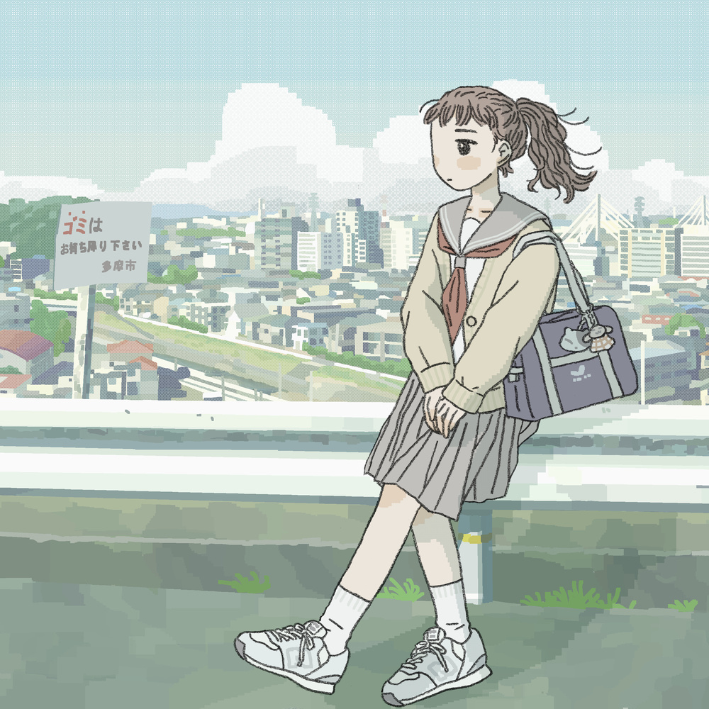 流れる景色を横目に