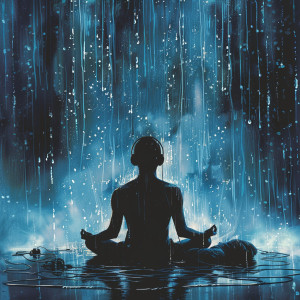 432 Hz Destroy Unconscious Blockages的專輯Binaural Rain: Yoga Serenity Flow