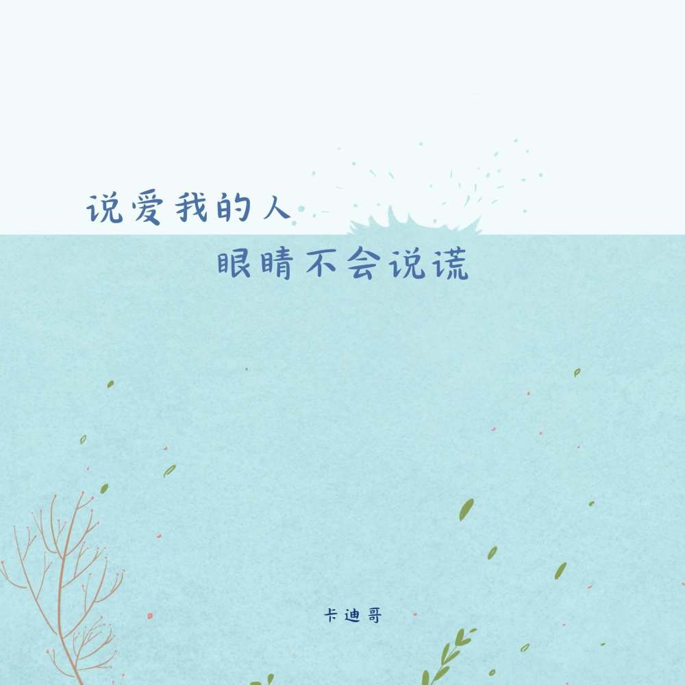 说爱我的人眼睛不会说谎 (伴奏)