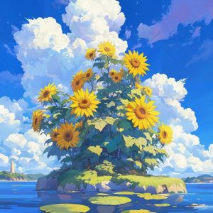ดาวน์โหลดและฟังเพลง Sunflower Island พร้อมเนื้อเพลงจาก Ghostnaut