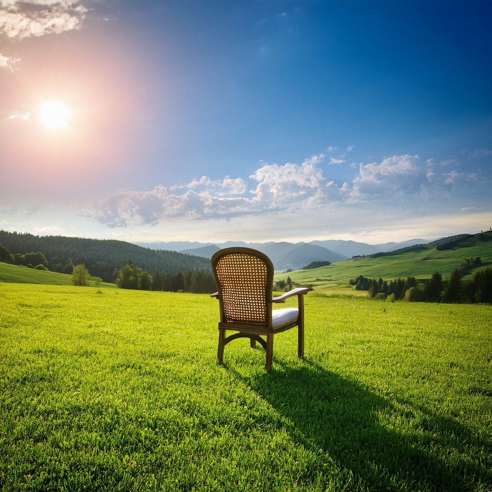 Sunlight Touches The Chair