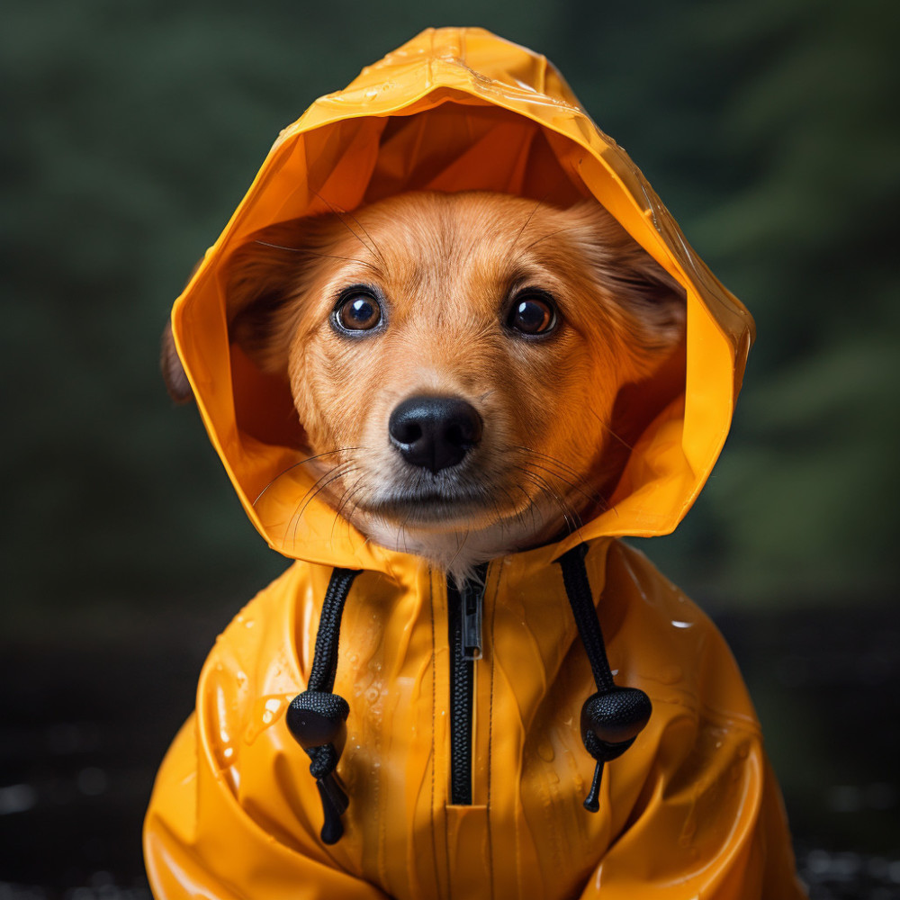 Gotas De Lluvia Tranquilas Para La Paz Del Perro
