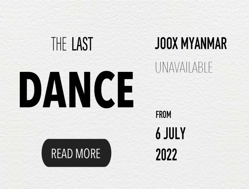JOOX Music unavailable in Myanmar from 6 July 2022