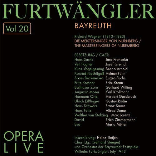 The Mastersingers of Nuremberg. Erster Aufzug: Halt, Meister! Nicht so geeilt!