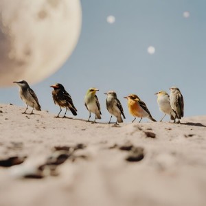 Birds on the moon dari Simone Del Freo