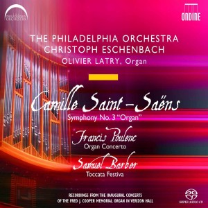 Olivier Latry的專輯Poulenc, Saint-Saëns & Barber: Works for Organ & Orchestra
