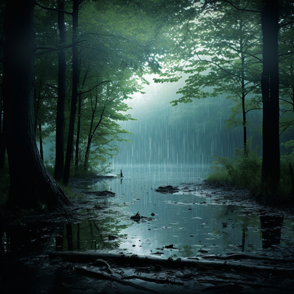 Rain Relaxation Serene Flow