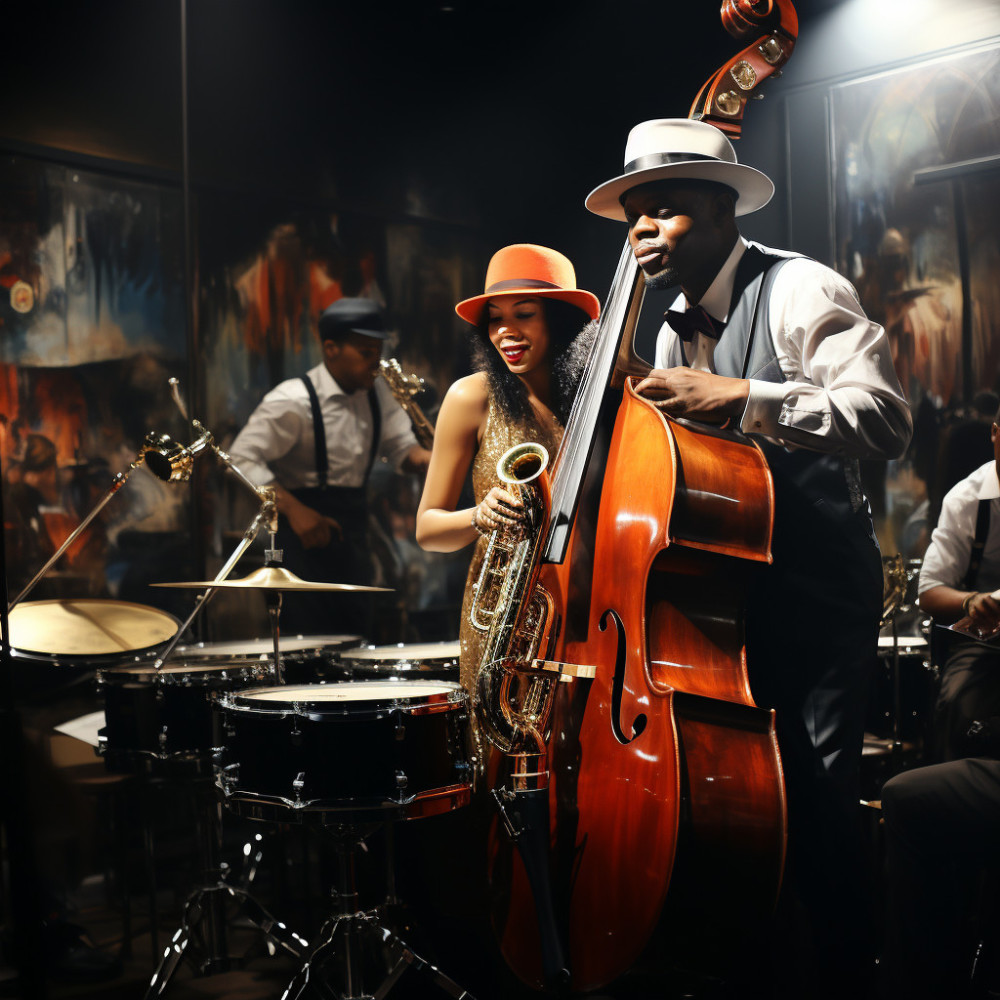 Encanto Rítmico De Jazz Del Anochecer