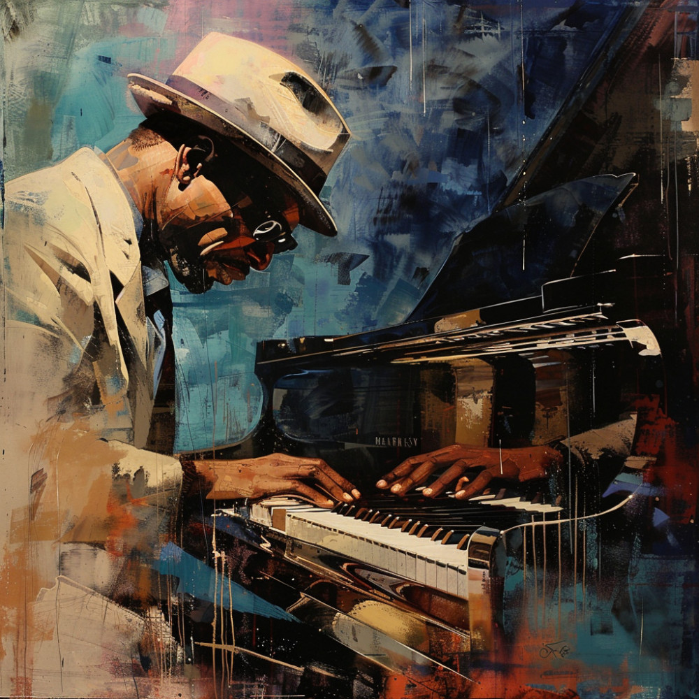 Paisaje Nocturno Urbano Del Jazz