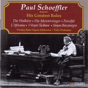 Felix Prohaska的專輯Paul Schoeffler, Basso, His Greatest Roles