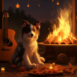 Melodic Paws: Music Fire Bonfire for Pets
