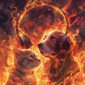 อัลบัม Warm Fire Tails: Music for Pet Relaxation ศิลปิน Fireplace FX Studio