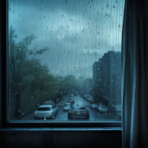 Serenading Raindrops on Glass Window
