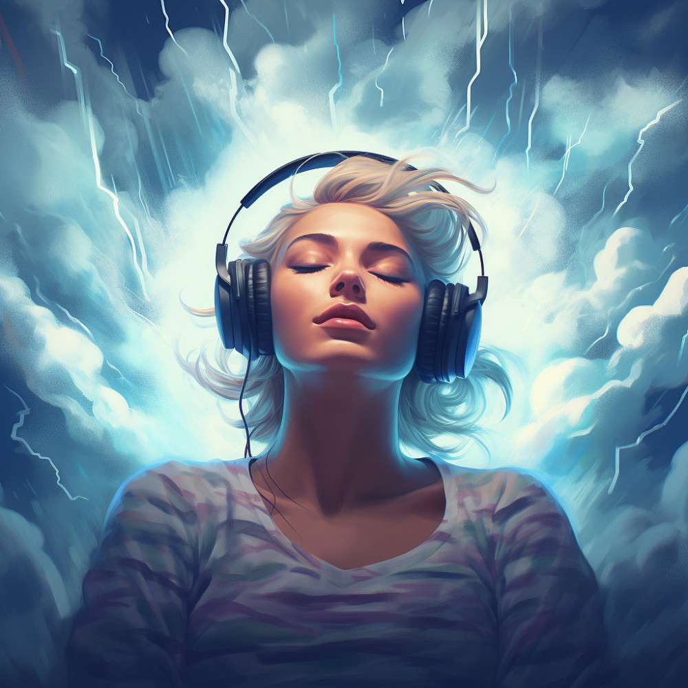 Calma Tranquila Del Ritmo Del Trueno