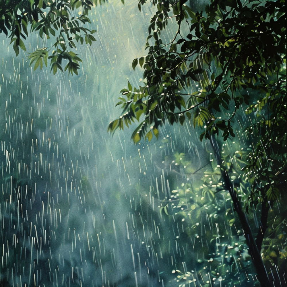 Binaural Rain's Calm as Sun Sets