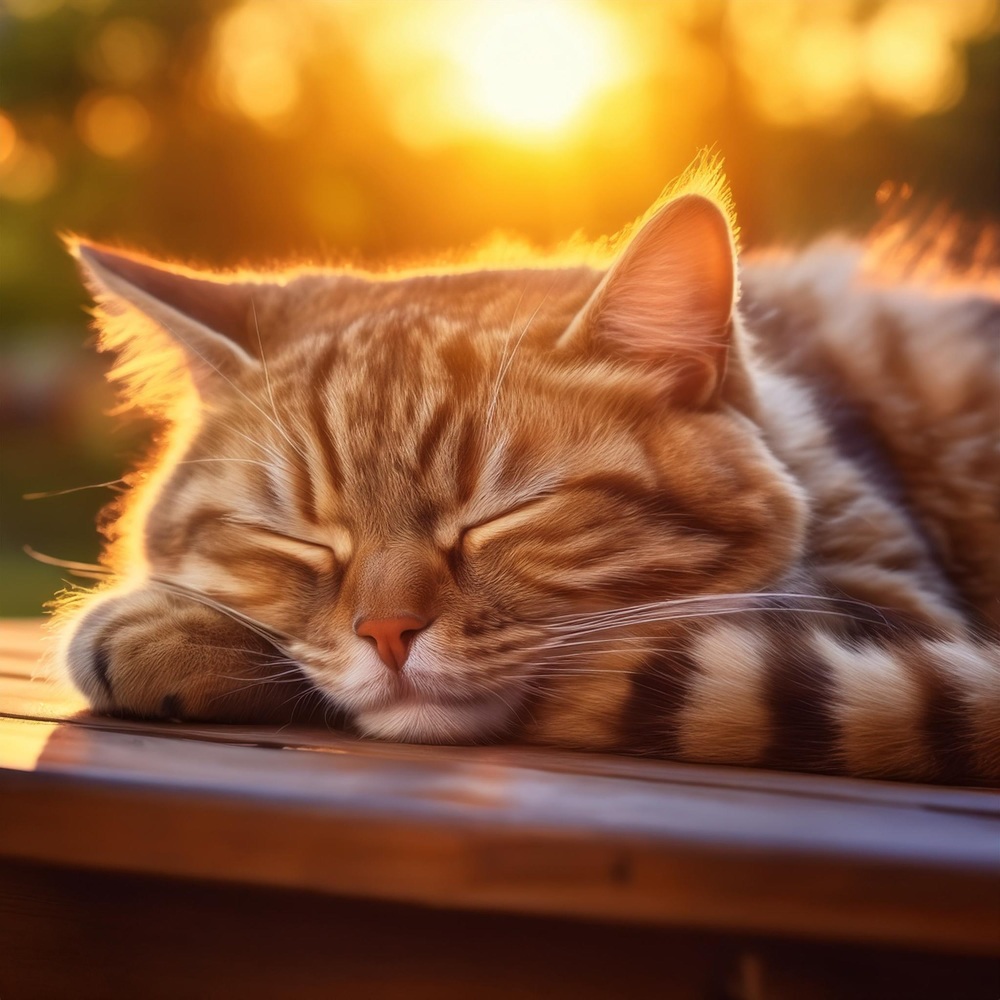 La Comodidad De Los Gatos Con Sonidos Serenos