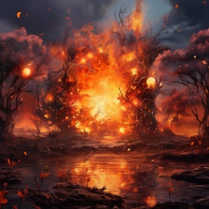 Nature's Fiery Symphony: Embers and Echoes