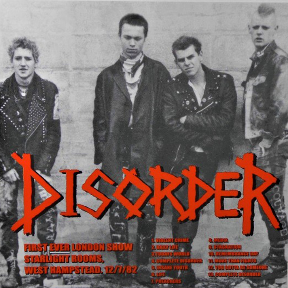 Complete Disorder (Version, Live, Starlight Rooms, West Hampstead, 12 July 1982)