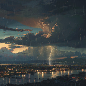 อัลบัม Binaural Rain Lullaby: Thunder Melodies ศิลปิน Deep Sleep Music Delta Binaural 432 Hz