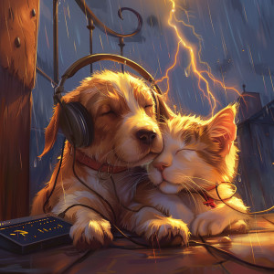 ASMRainy的專輯Thunder Comfort: Pets Soothing Tunes