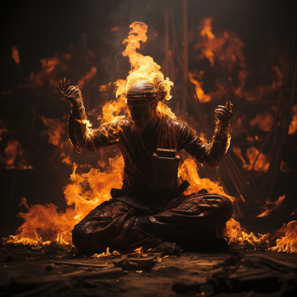 Posturas De Yoga De Doble Fuego