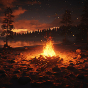 Fire Sounds的專輯Sleep in Fire's Glow: Calming Night Tunes