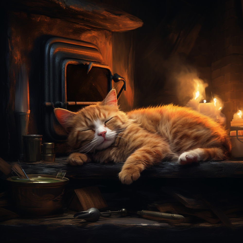 Resplandor De Los Gatos Con La Deliciosa Música