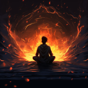 Peaceful Nature Sounds的專輯Fire Focus: Ember of Calm Meditation