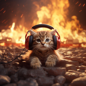 收聽Chill Vibes的Feline Rhythms Fire Harmony歌詞歌曲