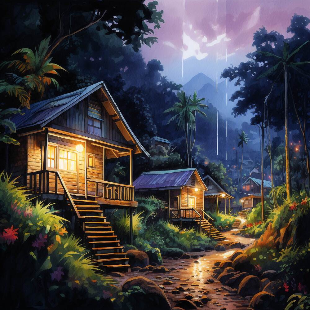 Iki Town by the night - Lo-Fi music from Pokémon Sun & Moon