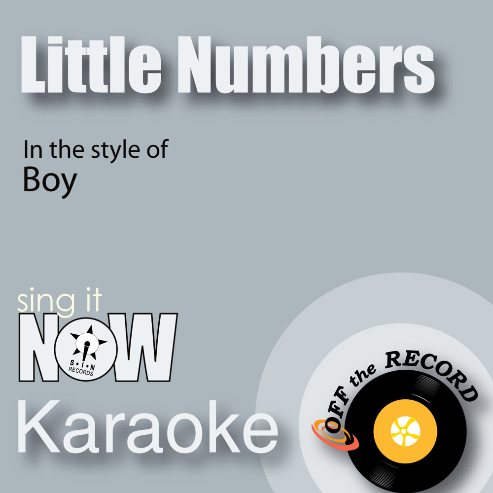 Little Numbers (In the Style of Boy) [Karaoke Version with Lead Vocal] (Karaoke Version with Lead Vocal)