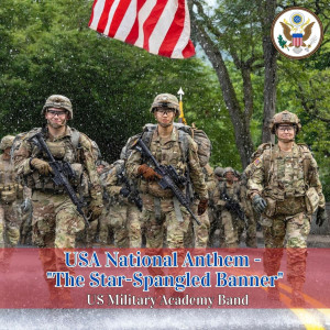 ดาวน์โหลดและฟังเพลง USA National Anthem - "The Star-Spangled Banner" พร้อมเนื้อเพลงจาก US Military Academy Band