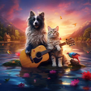 Album Cat and Dog Spring Harmony: Music by the Spring from Soft Background Music