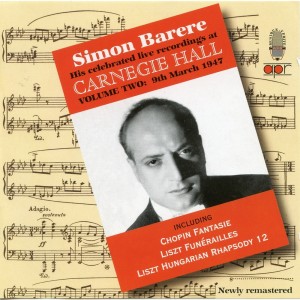 Simon Barere的專輯Live Recordings at Carnegie Hall, Vol. 2 (Recorded 1947)
