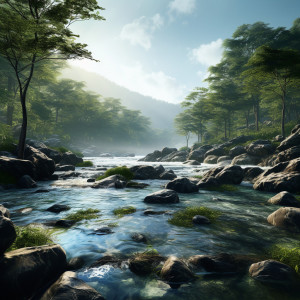 Cat Music的專輯Cat's River Serenity: Soothing Ambient Sounds
