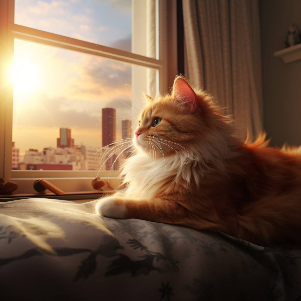 Feline Lullaby in Ambient Harmony