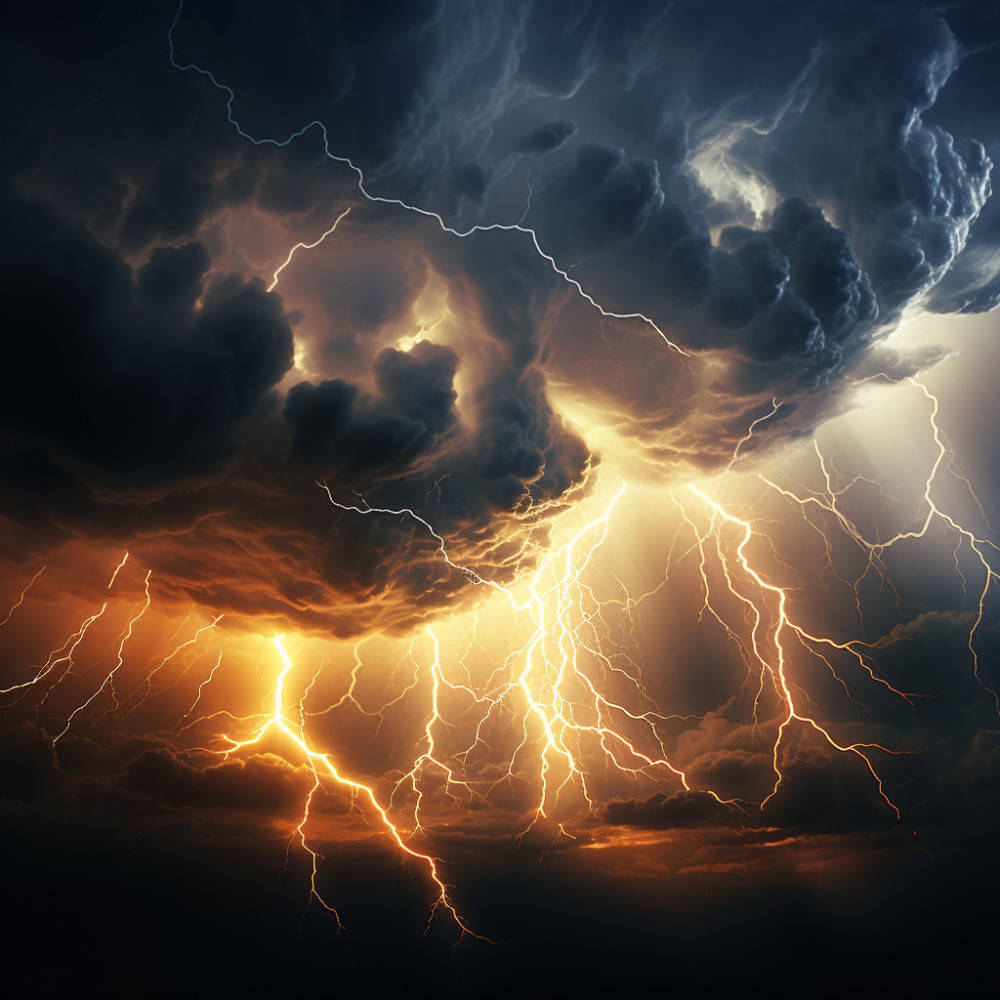 Thunder's Embrace in Nature